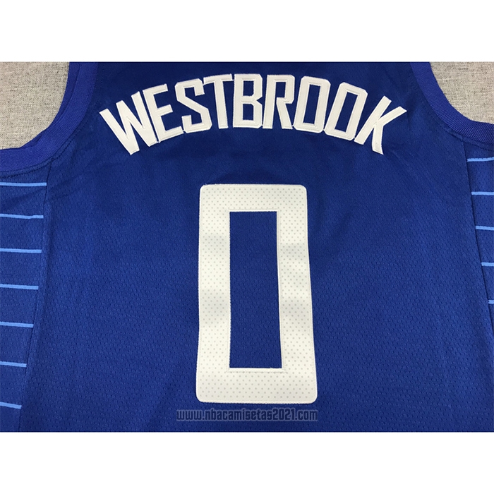 Camiseta Los Angeles Clippers Russell Westbrook #0 Icon 2022-23 Azul